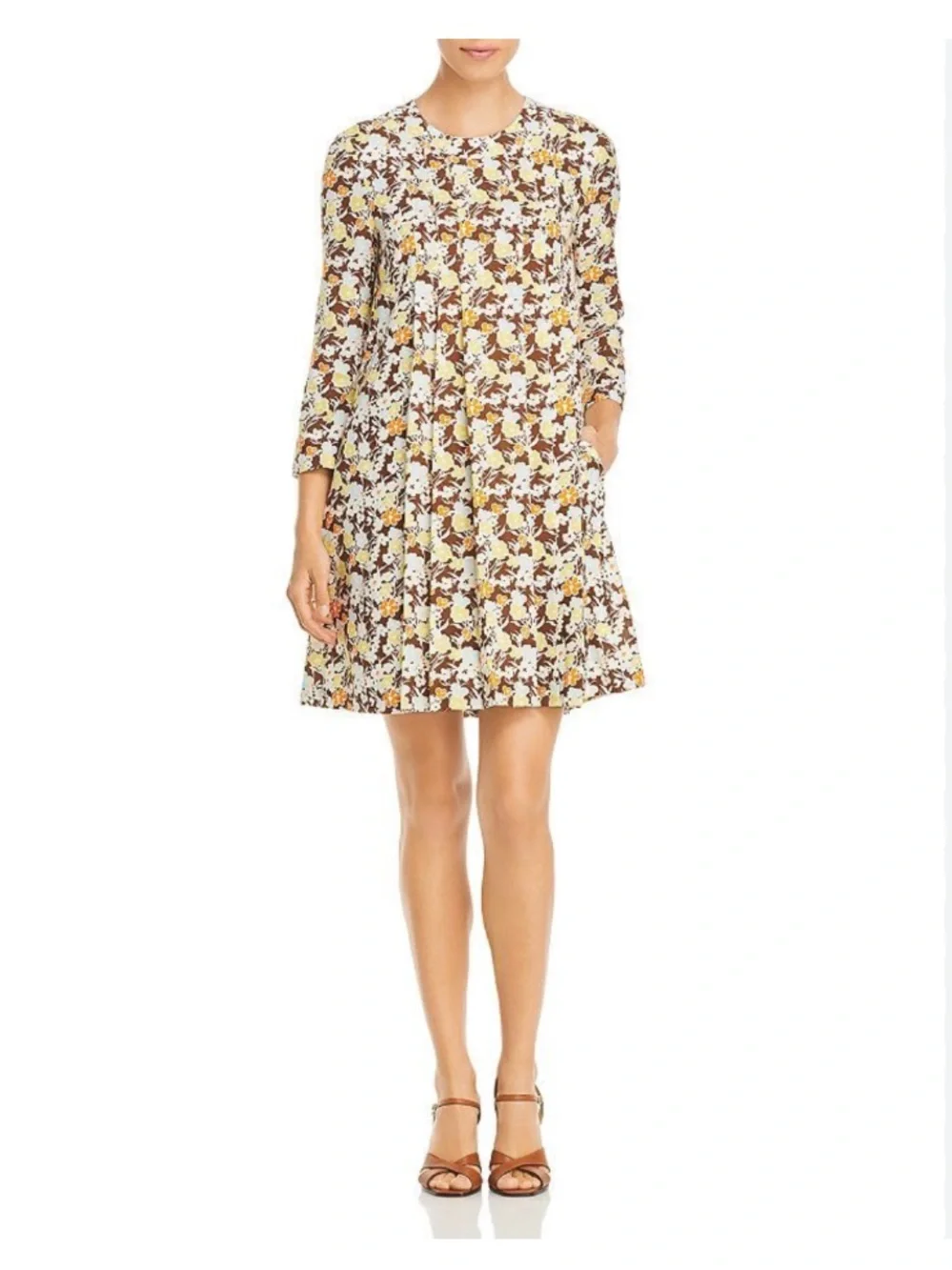 Tory Burch Silk Wool Challis Short Dress In Reverie Sz 10